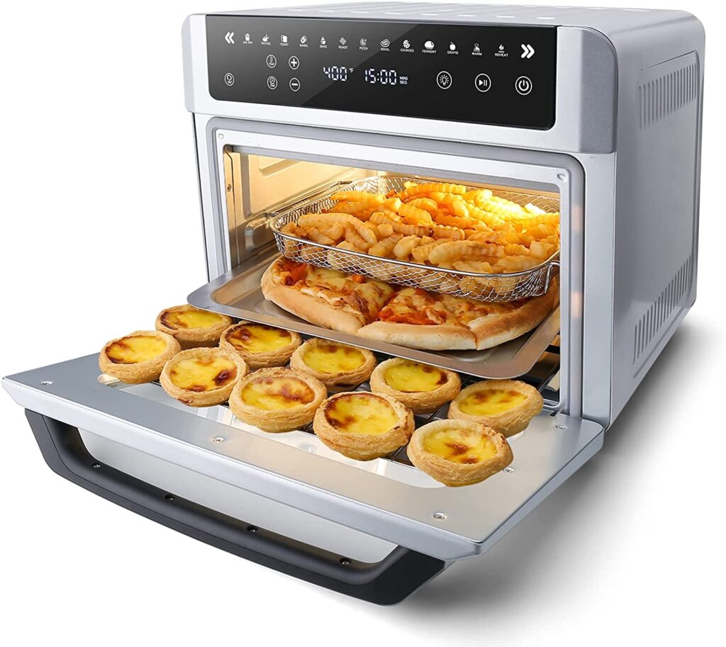 Gevi Air Fryer Toaster Oven Combo, Large Digital LED Screen Convection 